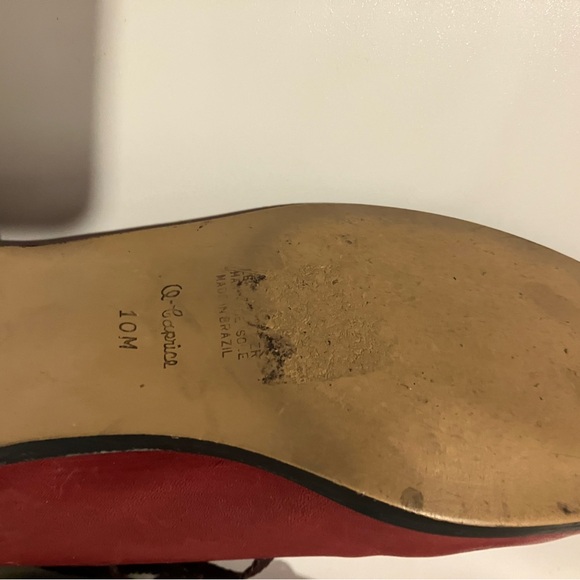 Stephane Kelian women’s Red Leather Shoes size 10m
